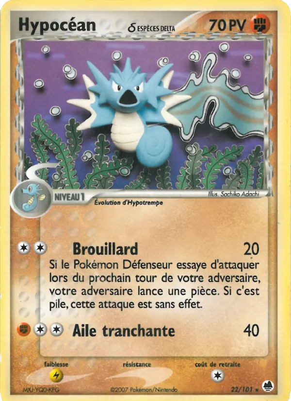 Carte Hypocéan δ