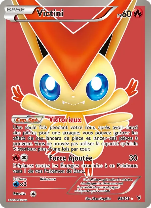 Carte Pokémon Victini — Nobles Victoires