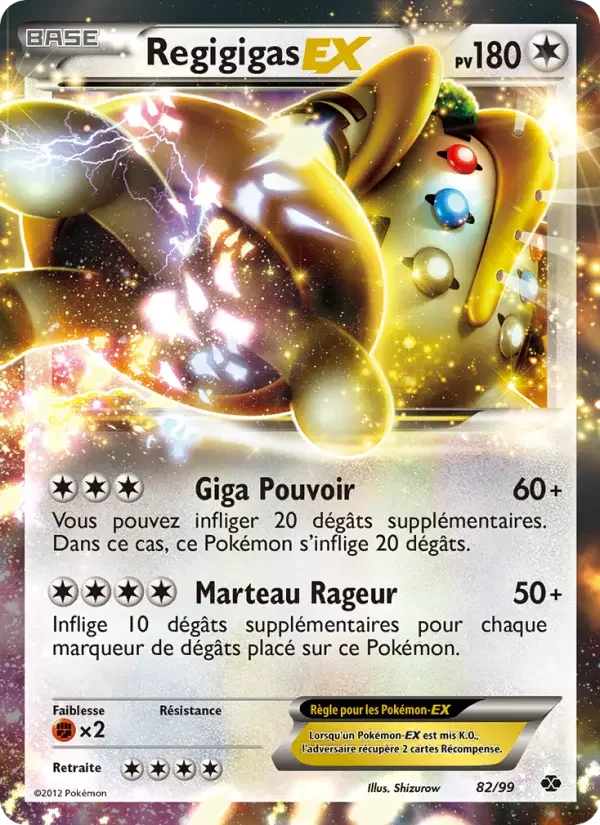 Carte Pokémon Regigigas-EX — Destinées Futures