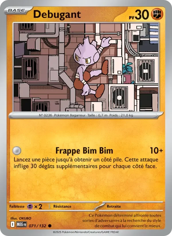 Carte Pokémon Debugant — Méga-Évolution