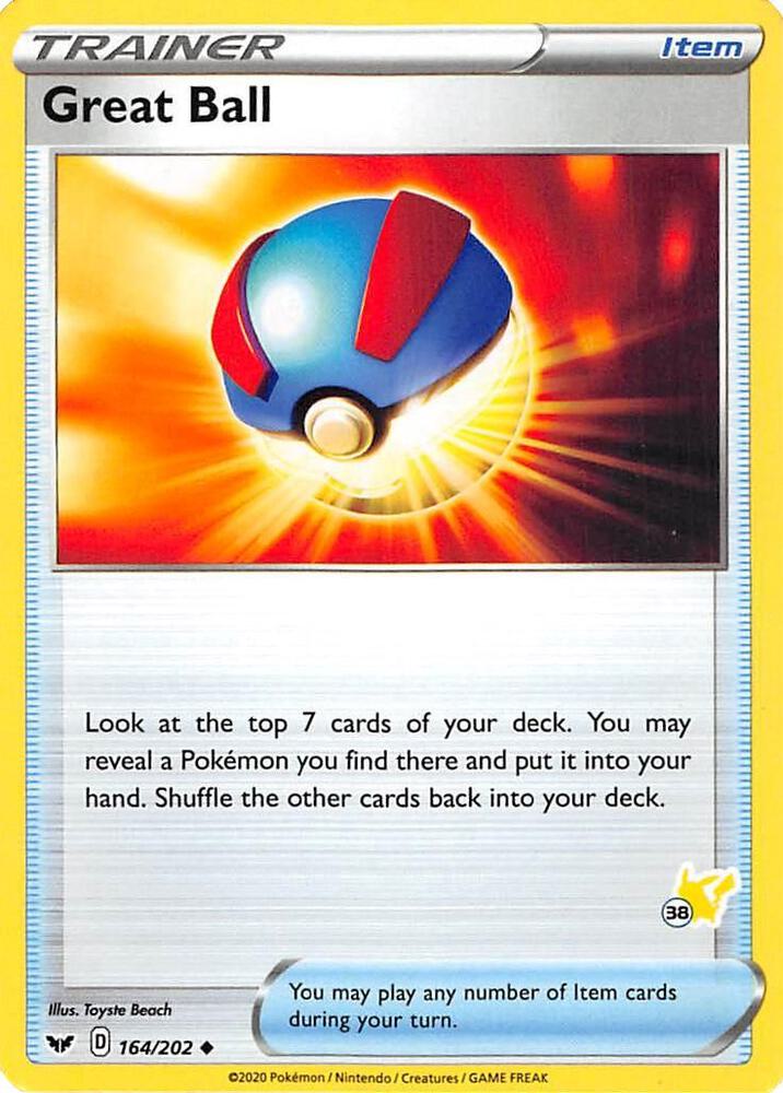 Carte Pokémon Super Ball — Épée et Bouclier