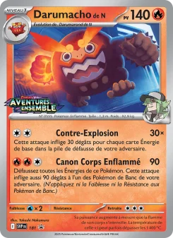 Carte Pokémon Darumacho de N — Promos Écarlate et Violet