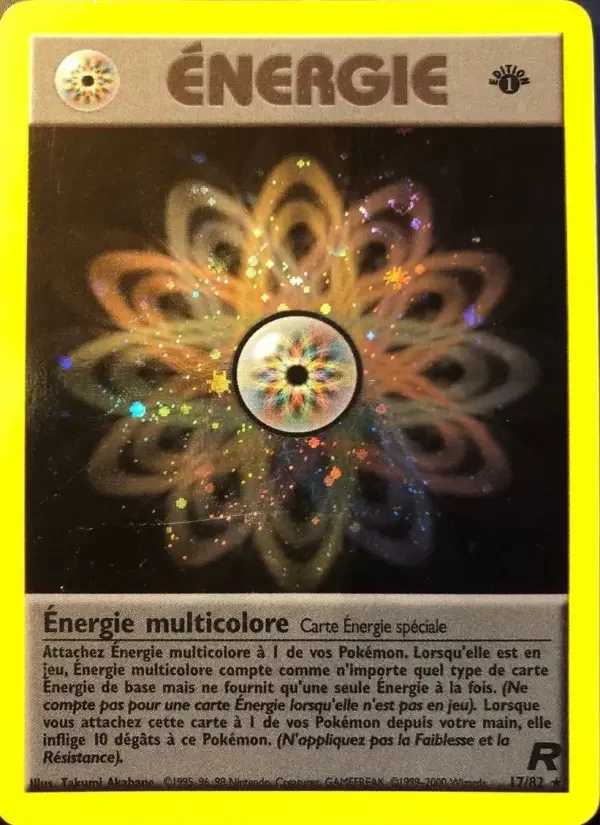 Carte Énergie multicolore