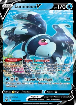 Carte Pokémon Luminéon V — Promos Épée et Bouclier