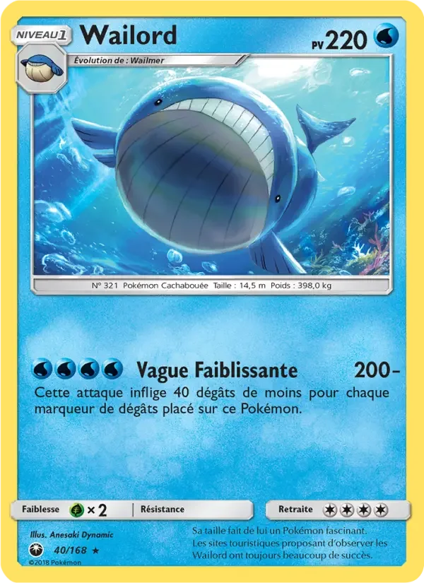 Carte Pokémon Wailord — Tempête Céleste