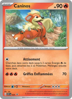 Carte Pokémon Growlithe — Promos Écarlate et Violet