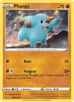 Carte Pokémon Phanpy — Promos Épée et Bouclier
