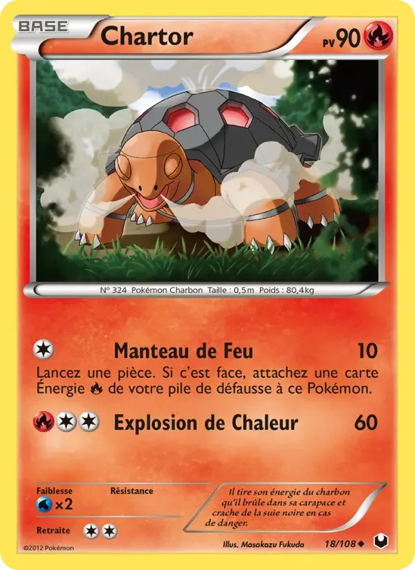 Carte Pokémon Chartor — Explorateurs Obscurs