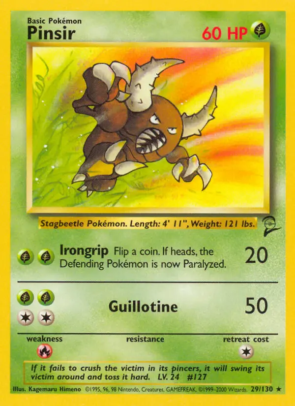 Carte Pokémon Scarabrute — Base Set 2