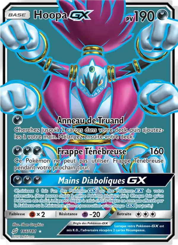 Carte Pokémon Hoopa GX — Duo de Choc
