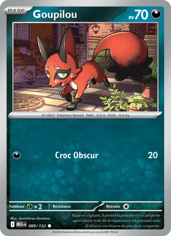 Carte Pokémon Goupilou — Méga-Évolution