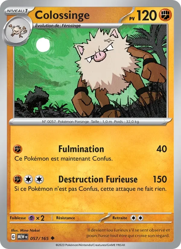Carte Pokémon Colossinge — Pokémon 151