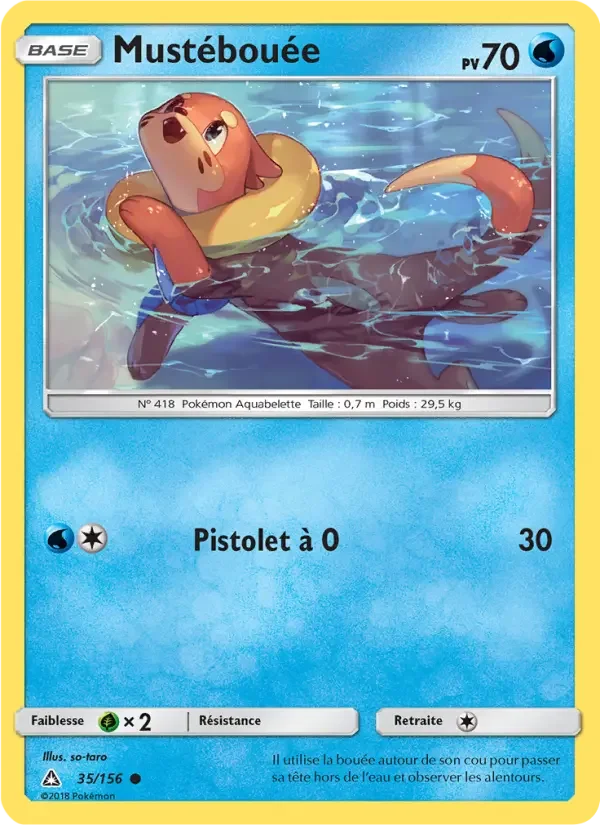 Carte Pokémon Mustébouée — Ultra-Prisme