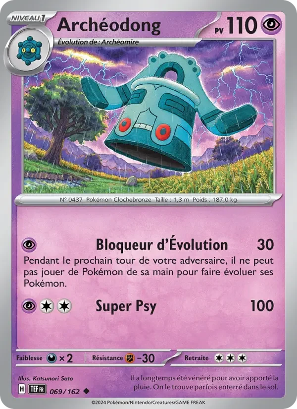 Carte Pokémon Archéodong — Forces Temporelles