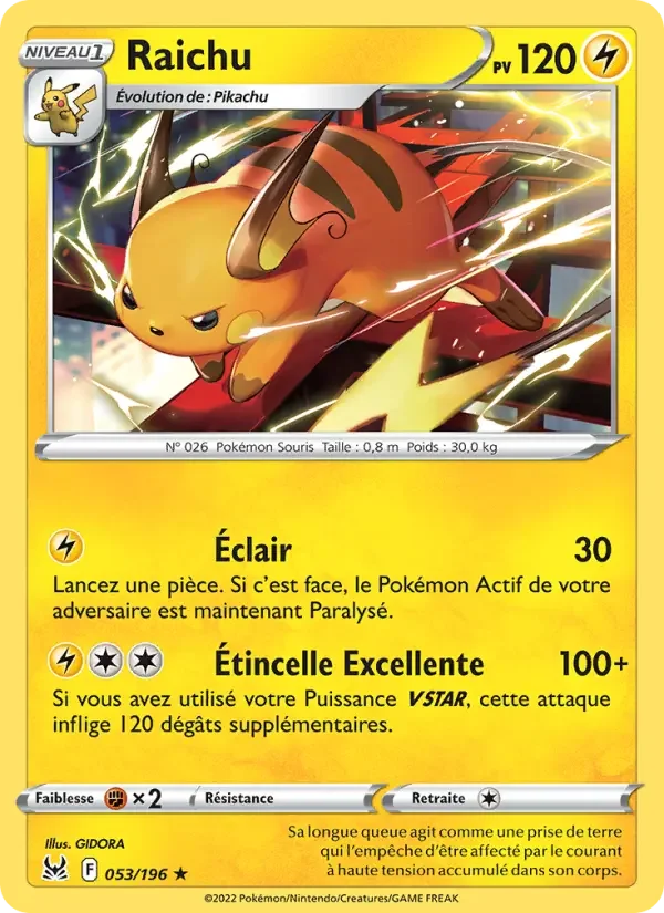 Carte Raichu