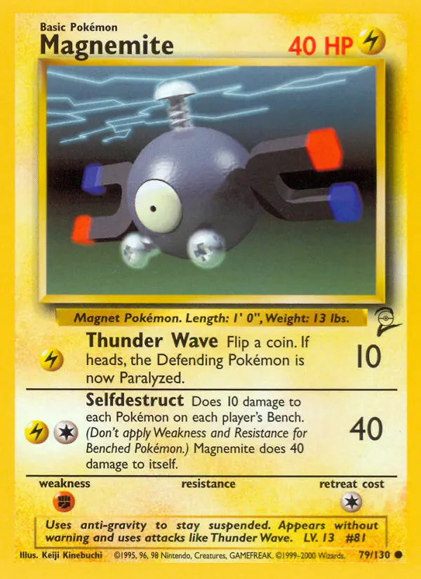 Carte Pokémon Magnéti — Base Set 2