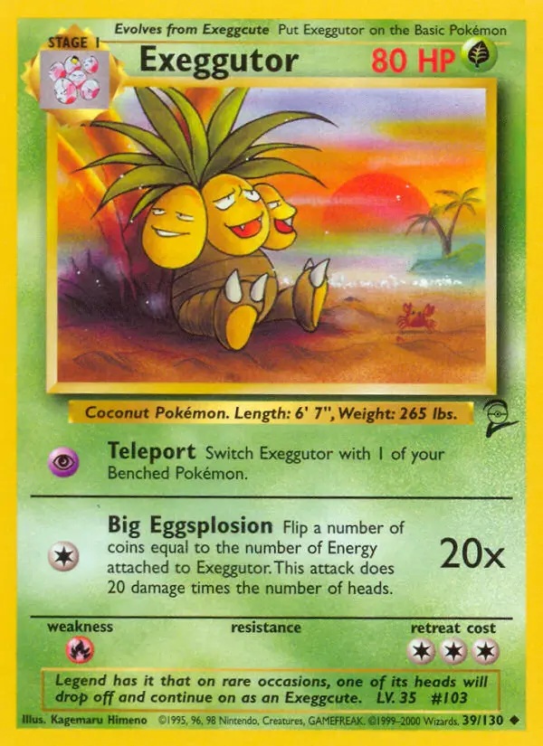 Carte Pokémon Noadkoko — Base Set 2