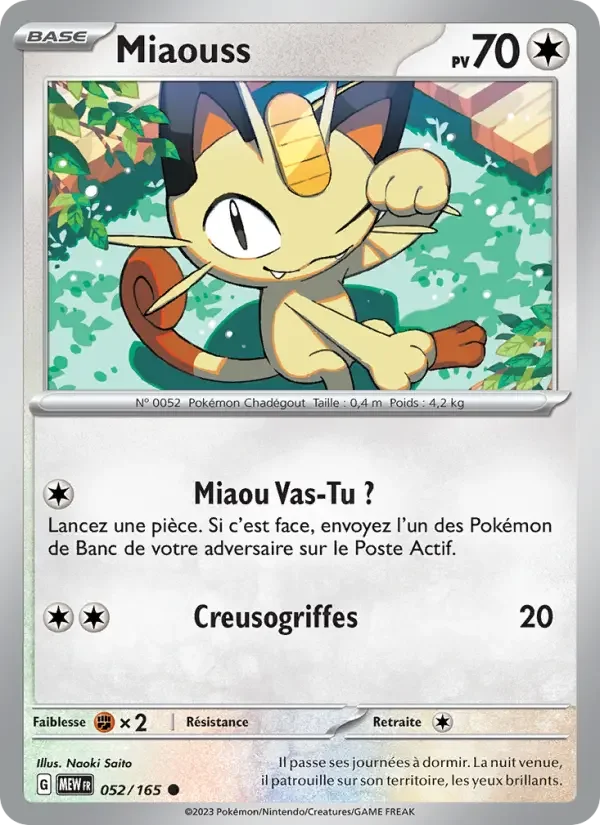 Carte Pokémon Miaouss — Pokémon 151