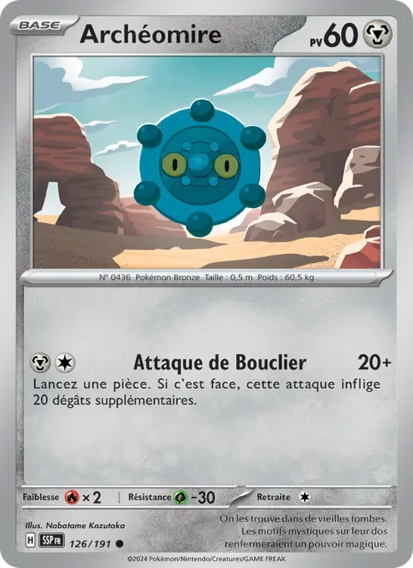 Carte Pokémon Archéomire — Étincelles Déferlantes