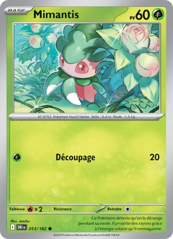 Carte Pokémon Mimantis — Rivalités Destinées