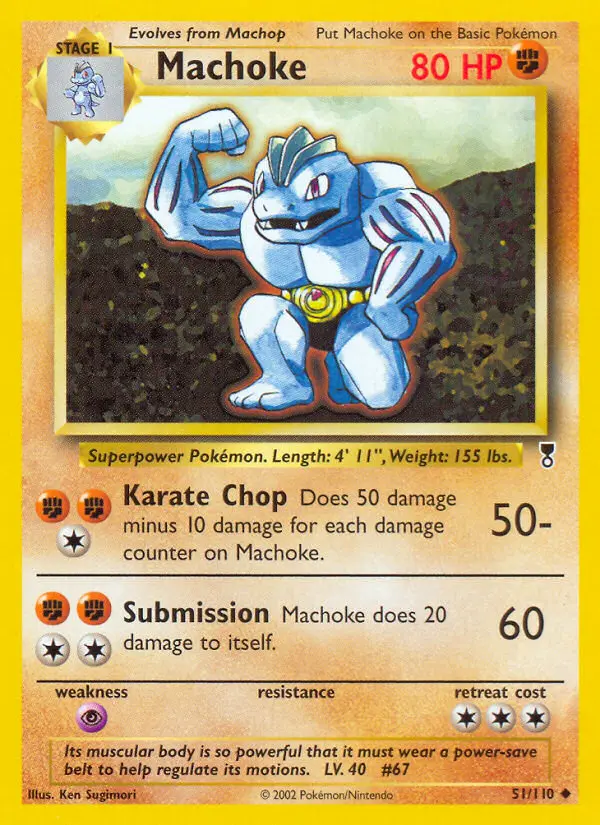 Carte Pokémon Machopeur — Legendary Collection