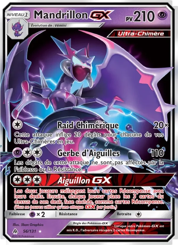 Carte Mandrillon GX