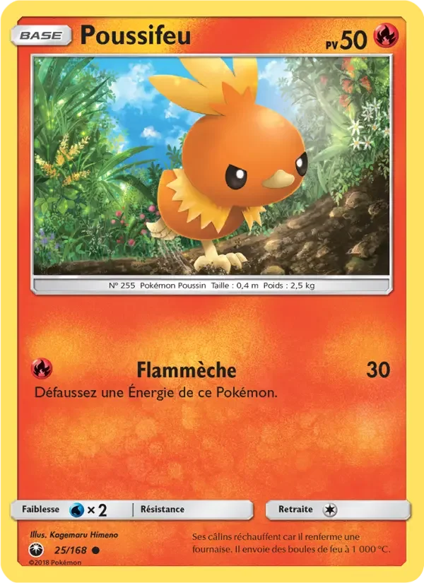 Carte Pokémon Poussifeu — Tempête Céleste