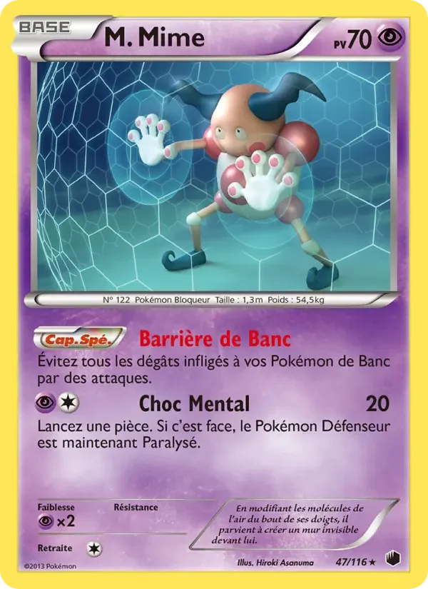 Carte Pokémon M. Mime — Glaciation Plasma