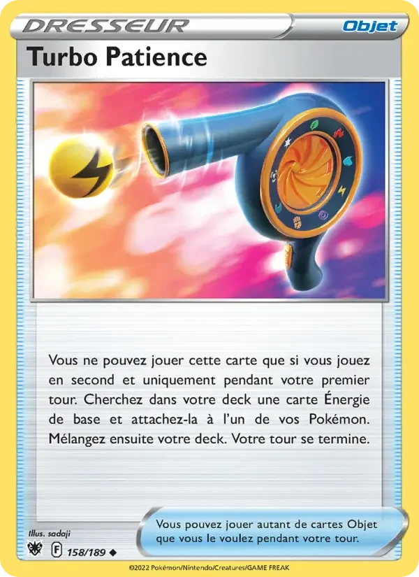 Carte Pokémon Turbo Patience — Astres Radieux