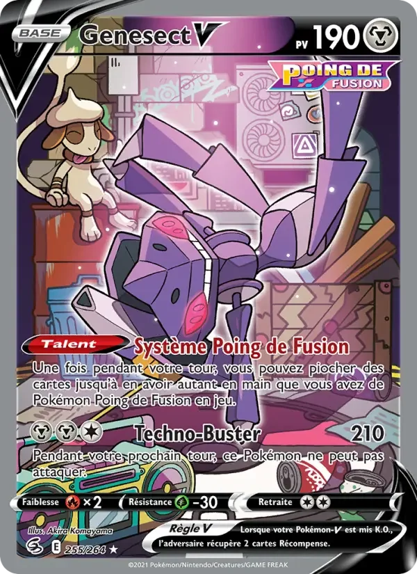 Carte Pokémon Genesect V — Poing de Fusion