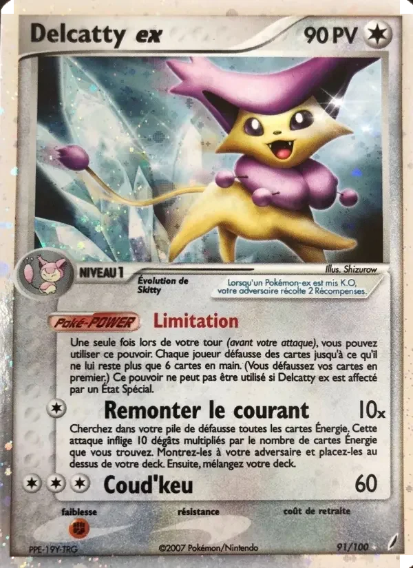 Carte Pokémon Delcatty ex — Gardiens de Cristal