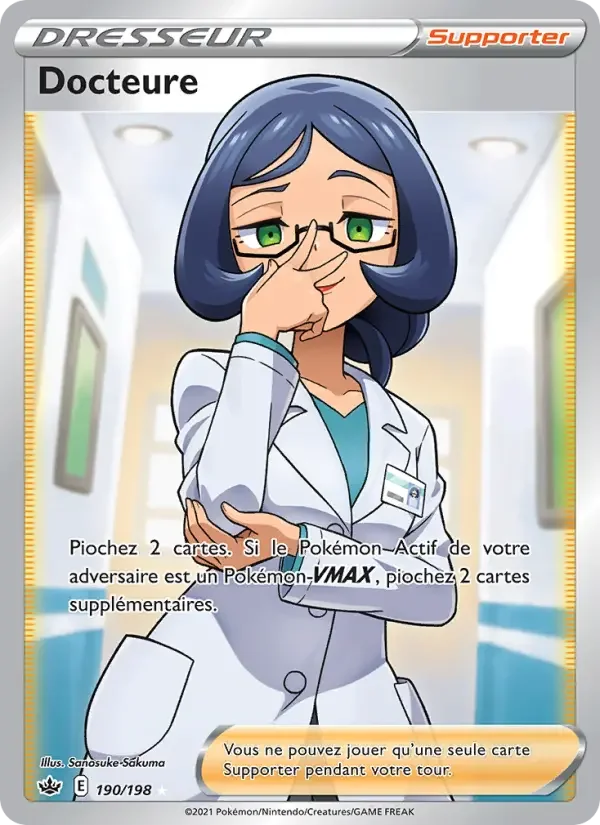 Carte Pokémon Docteure — Règne de Glace