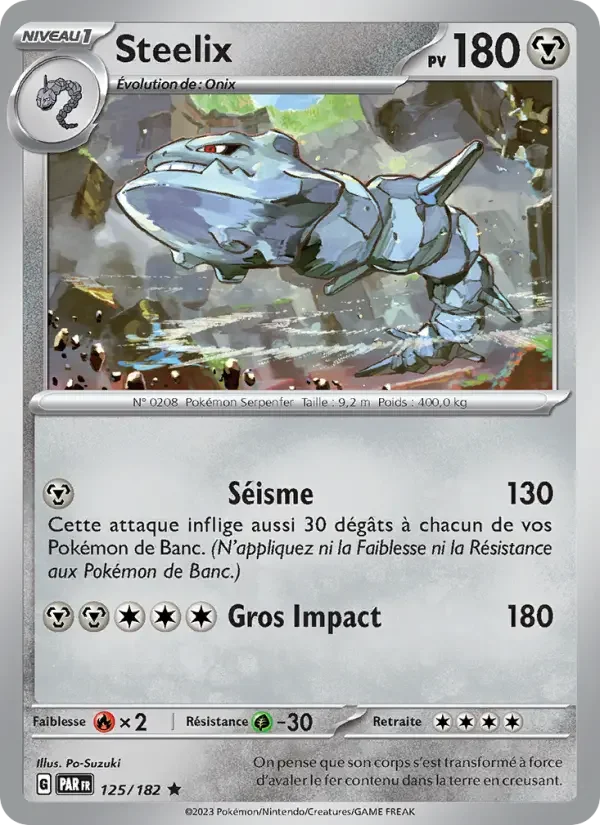 Carte Pokémon Steelix — Faille Paradoxe