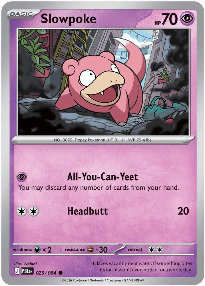 Carte Pokémon Slowpoke — Nuit Noire