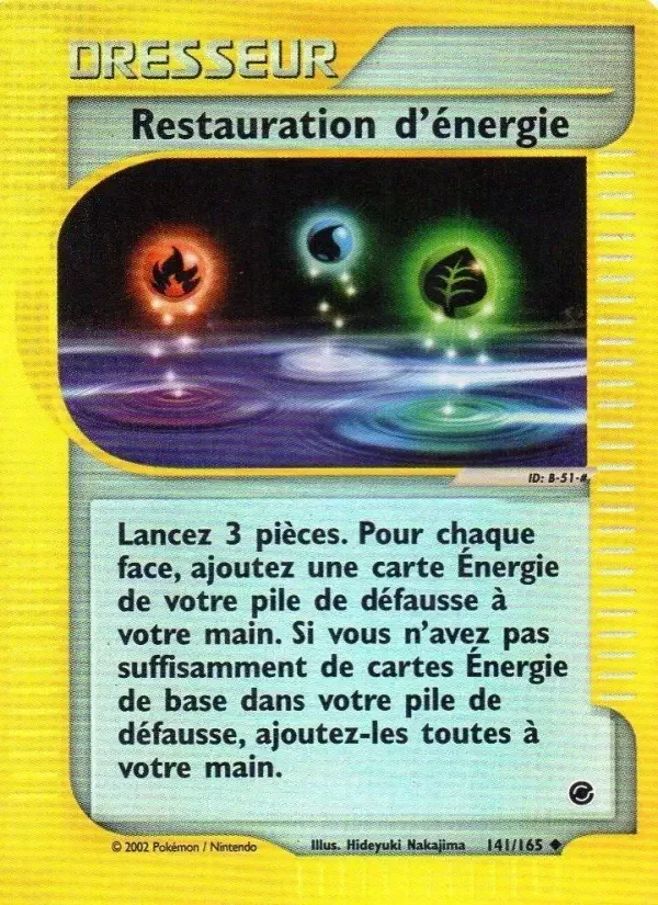 Carte Restauration d'énergie