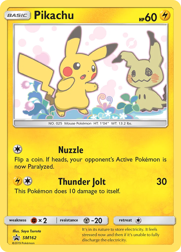 Carte Pokémon Pikachu — Promos Soleil et Lune