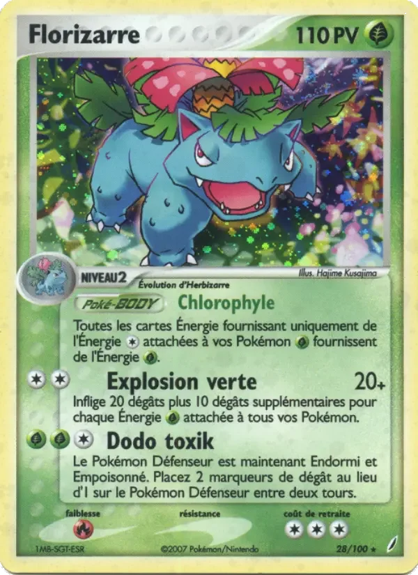 Carte Pokémon Florizarre — Gardiens de Cristal