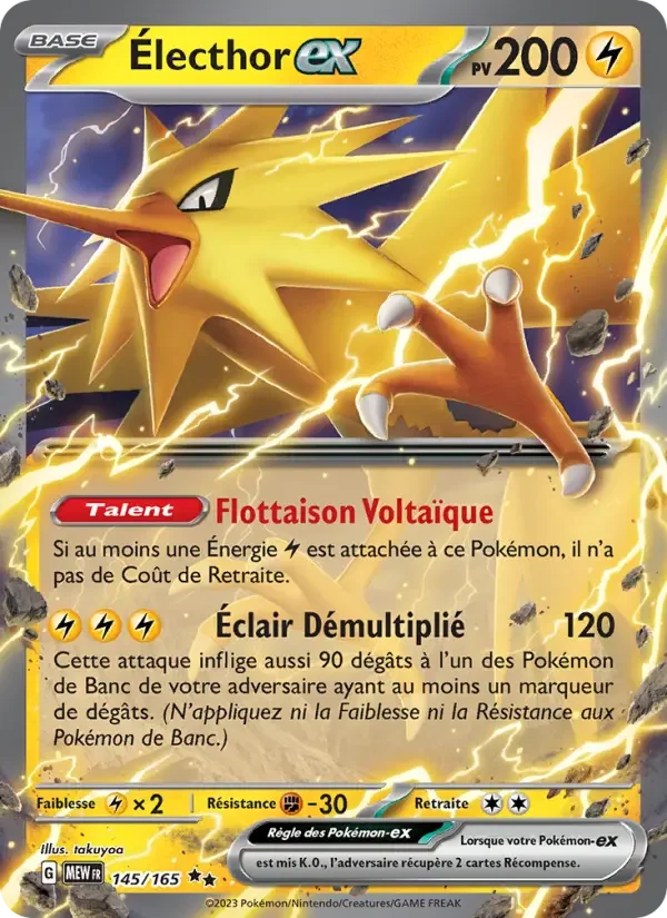 Carte Pokémon Électhor-ex — Pokémon 151