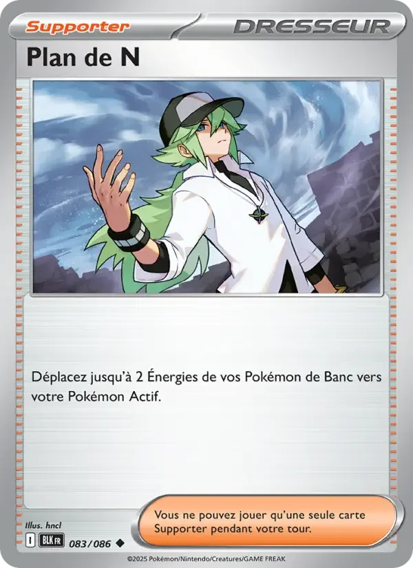 Carte Pokémon Plan de N — Foudre Noire
