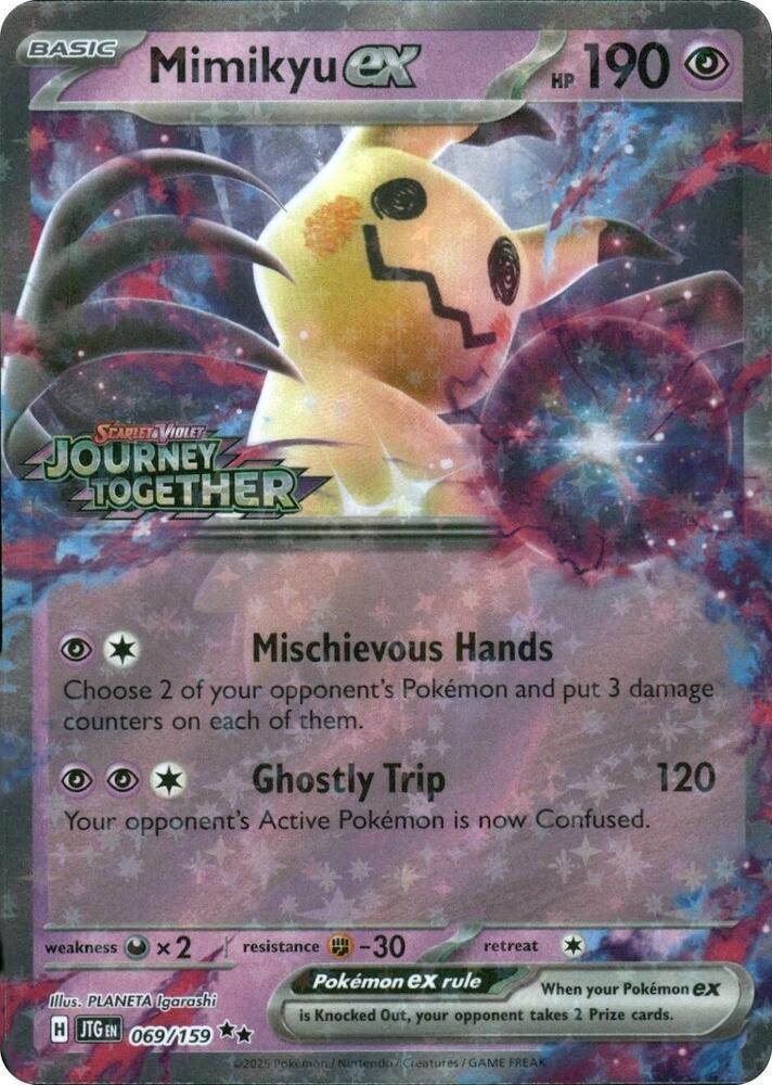 Carte Pokémon Mimiqui-ex — Aventures Ensemble