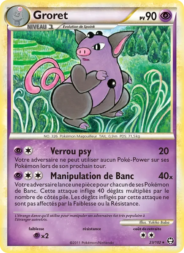 Carte Pokémon Groret — Triomphe