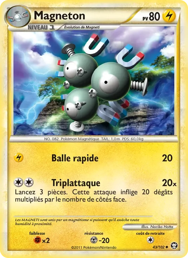 Carte Pokémon Magneton — Triomphe