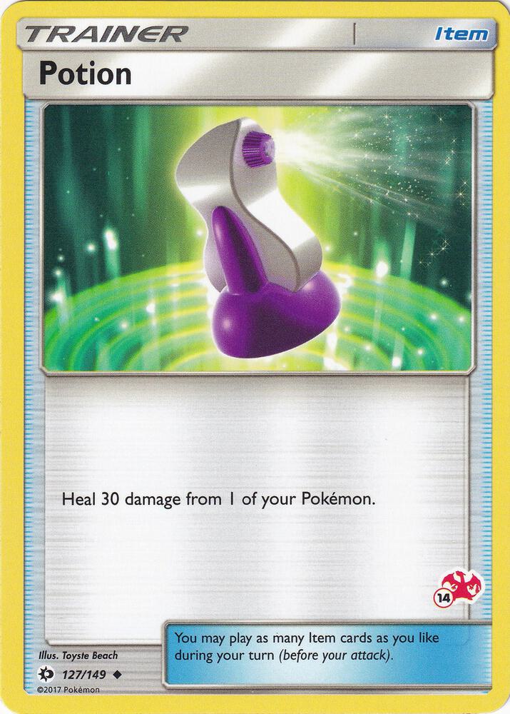 Carte Pokémon Potion — Soleil et Lune