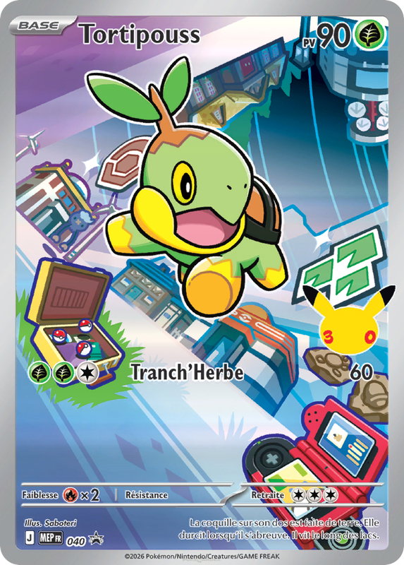 Carte Pokémon Tortipouss — Promos Méga-Évolution