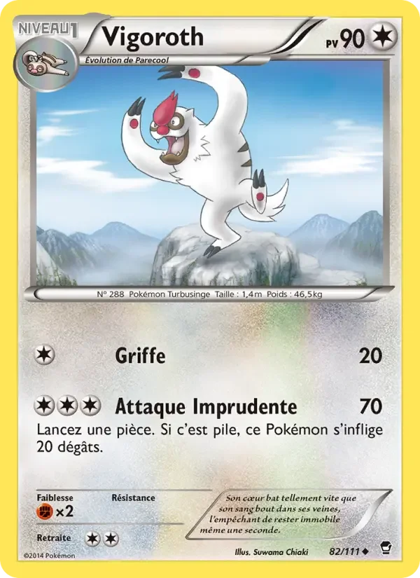 Carte Pokémon Vigoroth — Poings Furieux