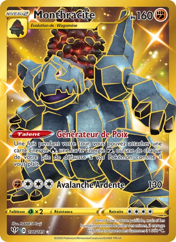 Carte Pokémon Monthracite — Ténèbres Embrasées