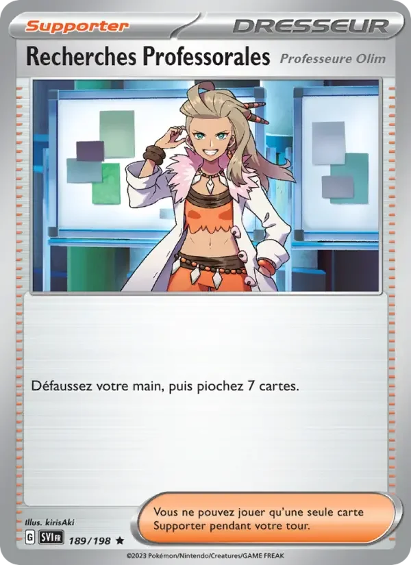 Carte Pokémon Recherches Professorales — Écarlate et Violet