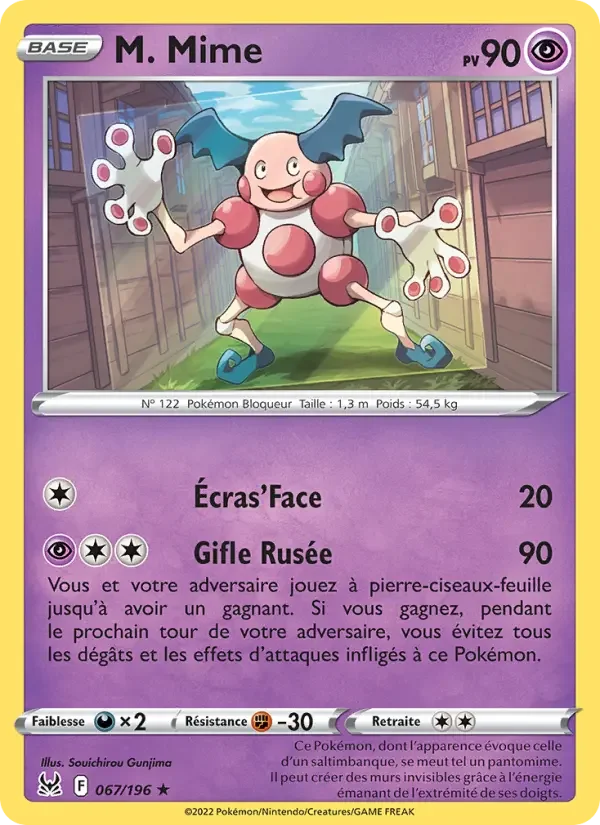 Carte Pokémon M. Mime — Origine Perdue
