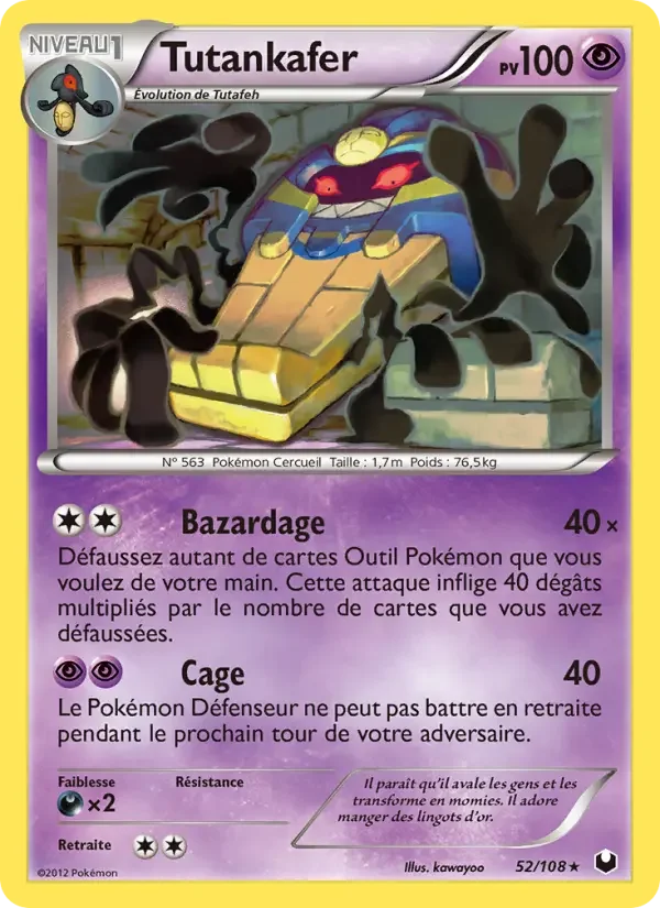 Carte Pokémon Tutankafer — Explorateurs Obscurs