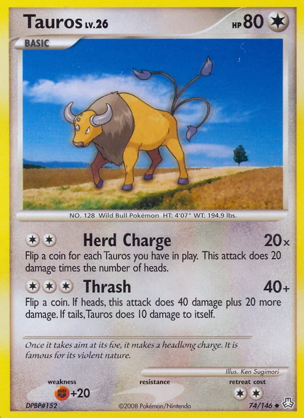 Carte Pokémon Tauros — Éveil des Légendes